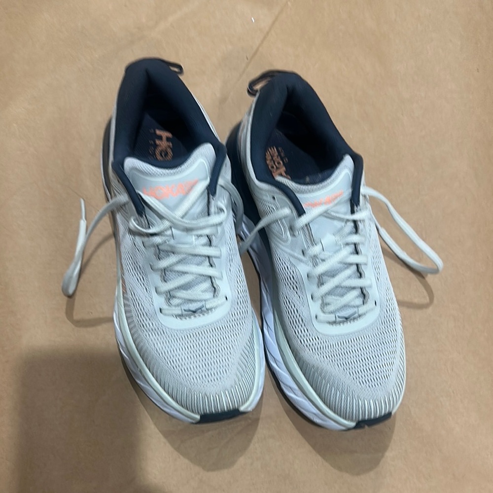 Hoka Men's Shoes - Gray and Orange